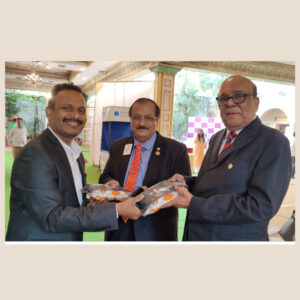 013.Team Amuse with Mr. Deepak Bhattacharjee, Senior High Court Advocate and Mr. Ajith, Industrialist.
